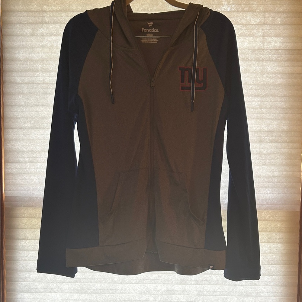 NYG Fanatics Charcoal Gray Hoodie
